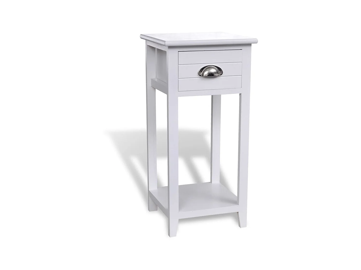 Table de chevet avec 1 tiroir Blanc KEFWE29725