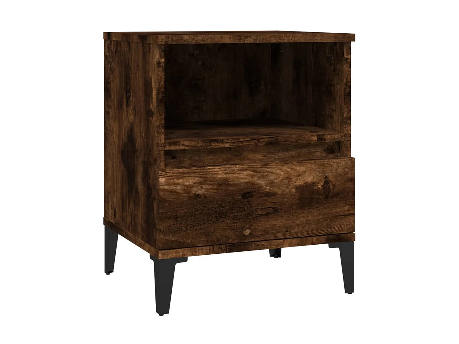 Table de chevet Chêne fumé 40x35x50 cm KEFWE52330