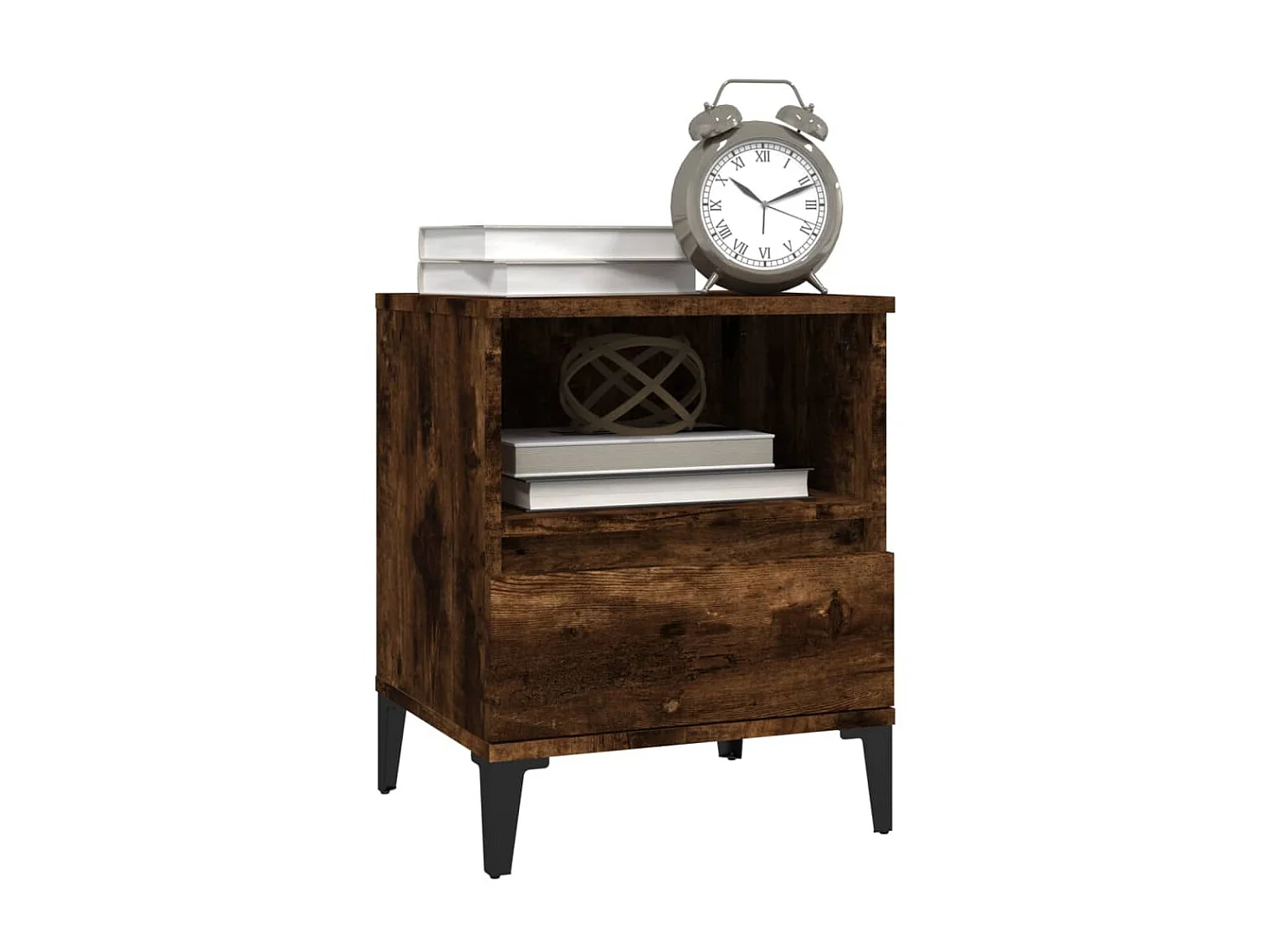 Table de chevet Chêne fumé 40x35x50 cm KEFWE52330