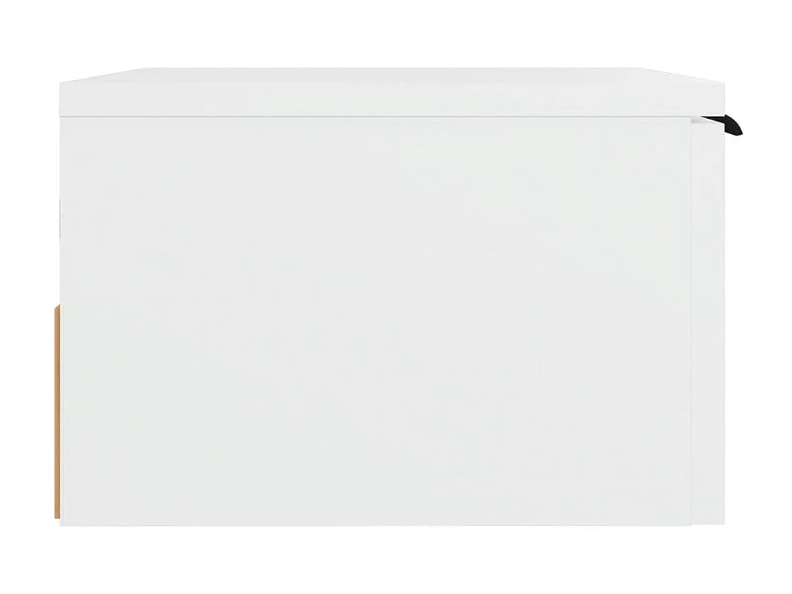 Mesa de cabeceira montagem na parede 34x30x20 cm branco PT19753