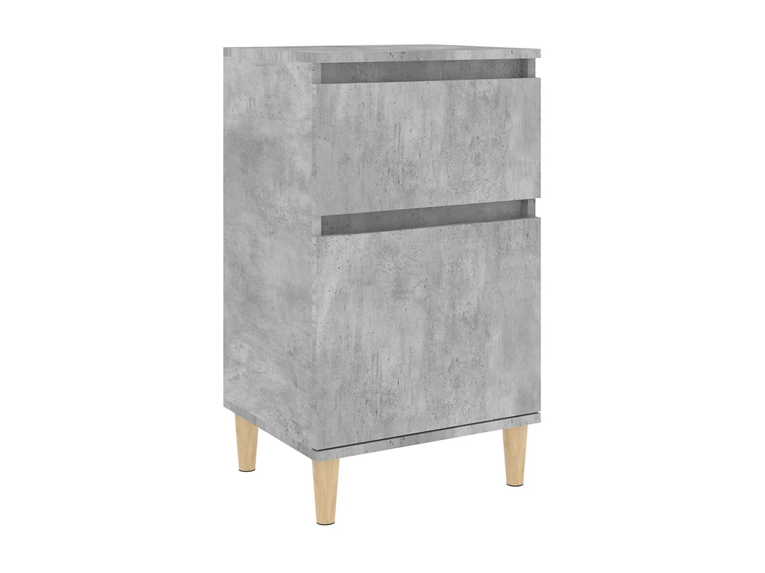 Mesa de cabeceira 40x35x70 cm cinzento cimento PT45281