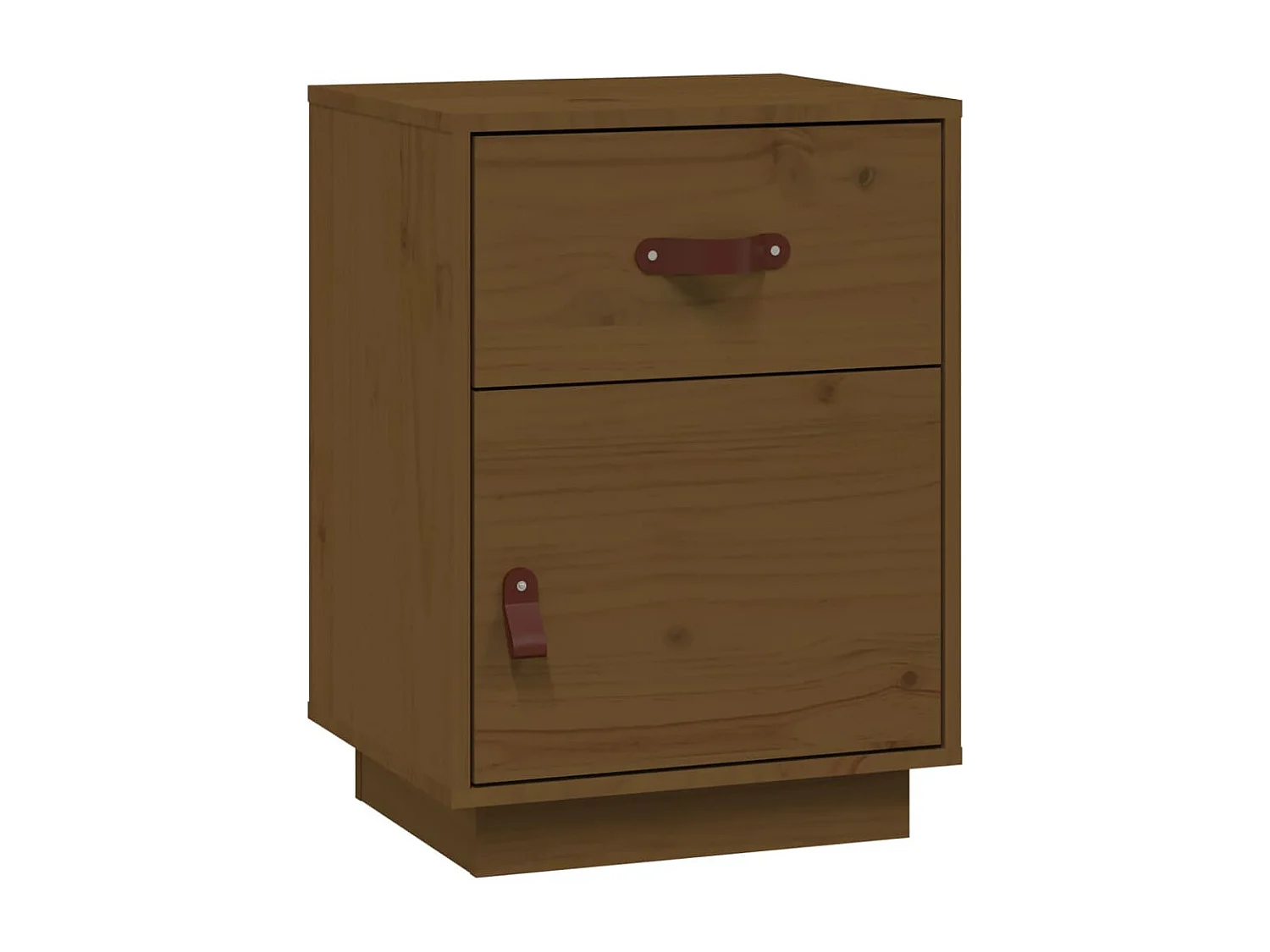 Mesa de cabeceira 40x34x55 cm pinho maciço castanho mel PT34889