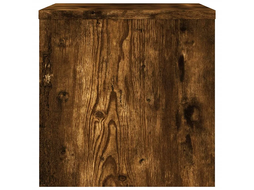 Table de chevet Chêne fumé 40x30x30 cm Bois d'ingénierie QPD76578
