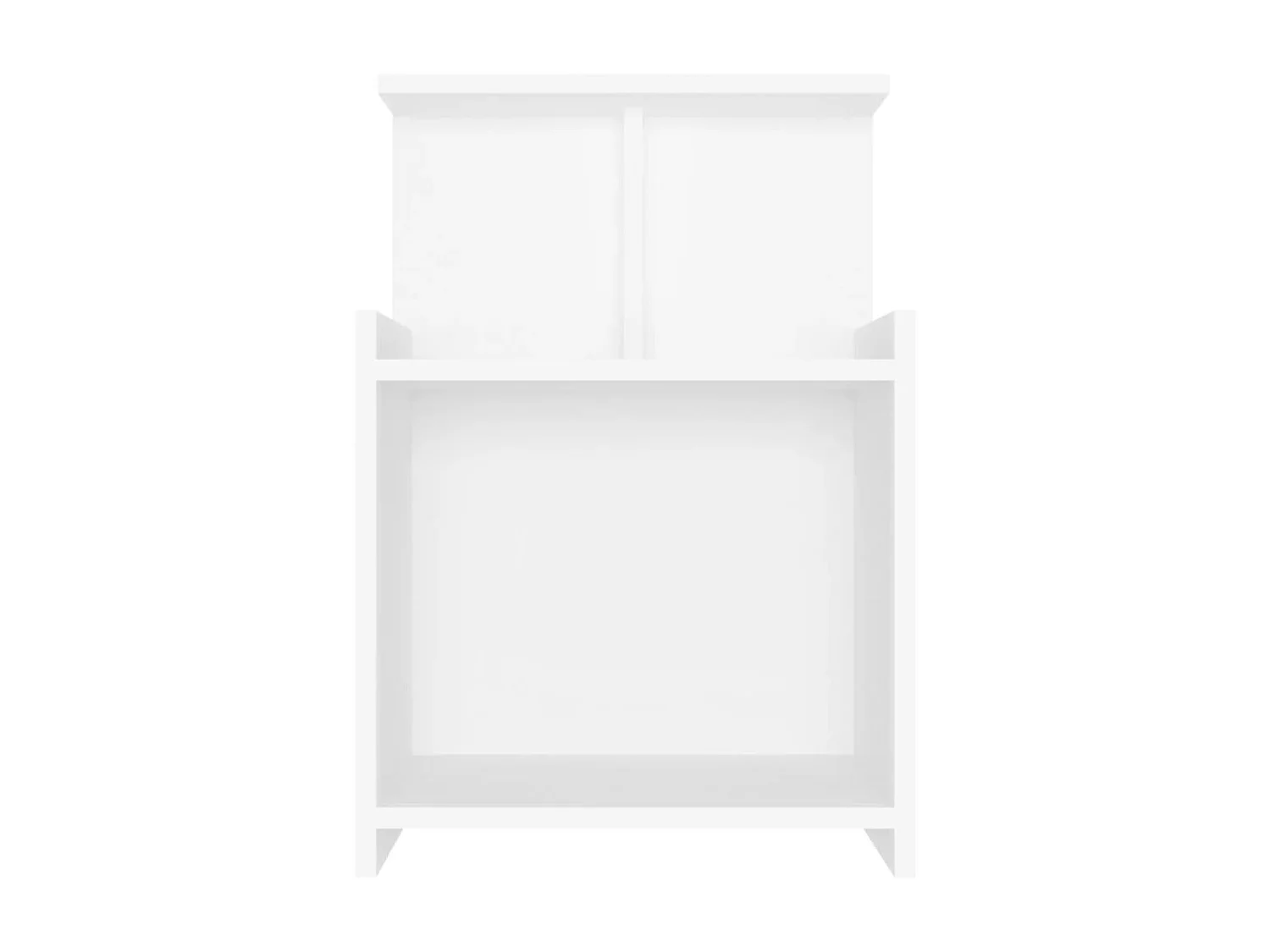 Mesa de cabeceira 40x35x60 cm derivados de madeira branco PT49117