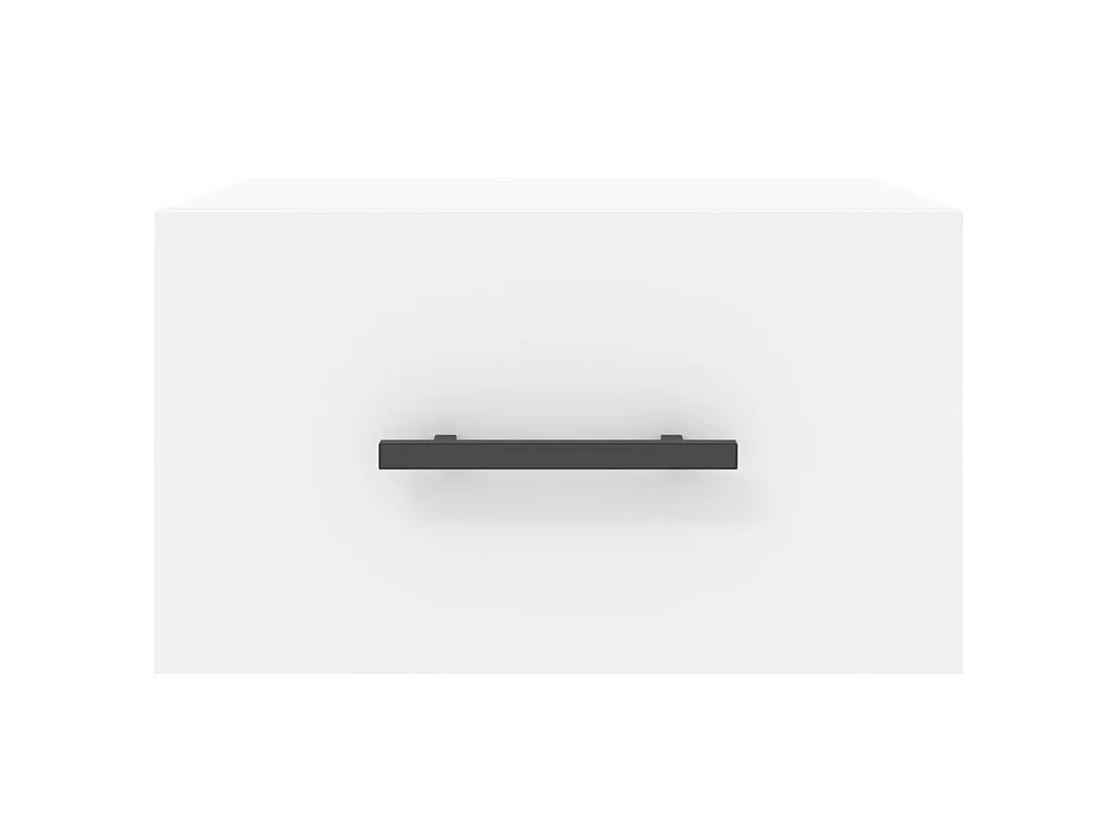 Mesa de cabeceira montagem na parede 35x35x20 cm branco PT62833