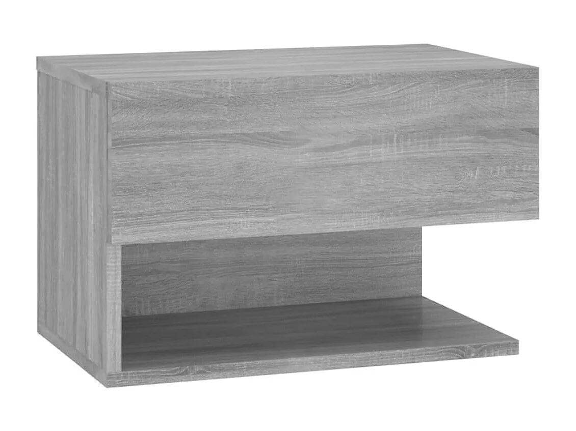 Mesita de noche de pared gris Sonoma ES62220