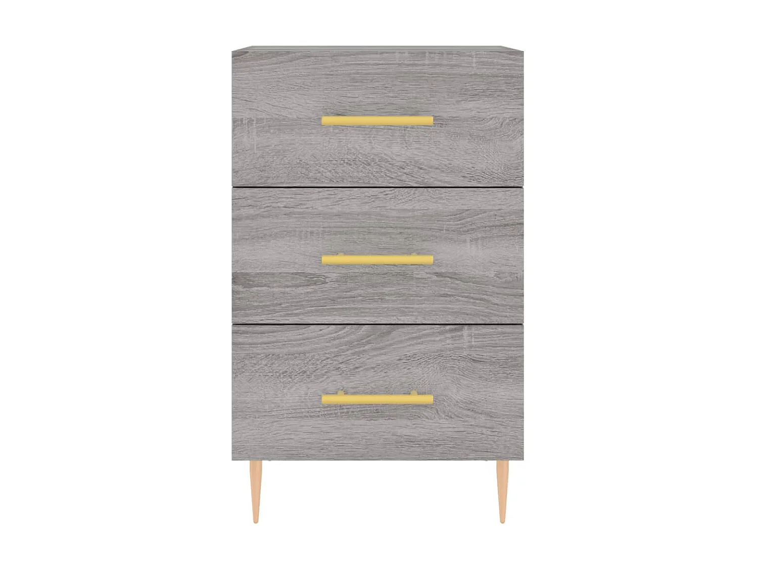 Mesa de cabeceira 40x40x66 cm derivados madeira cinzento sonoma PT46998