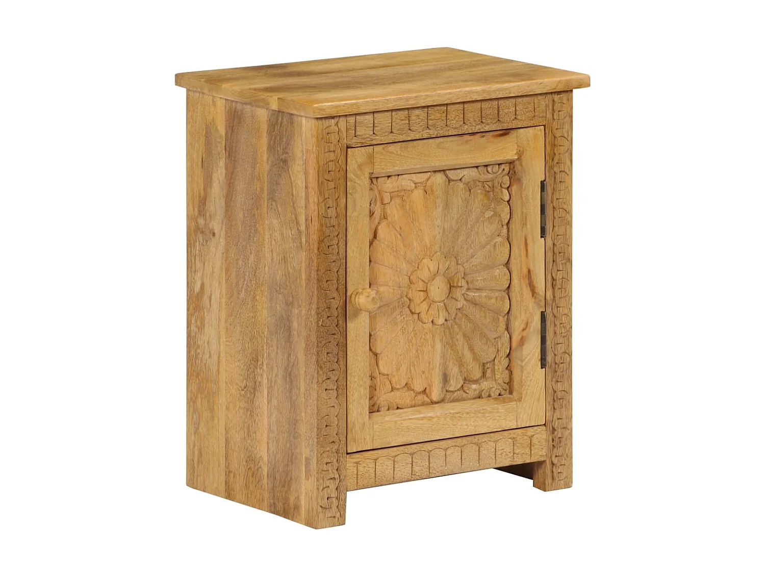 Table de chevet Bois de manguier massif 40x30x50 cm KEFWE29595