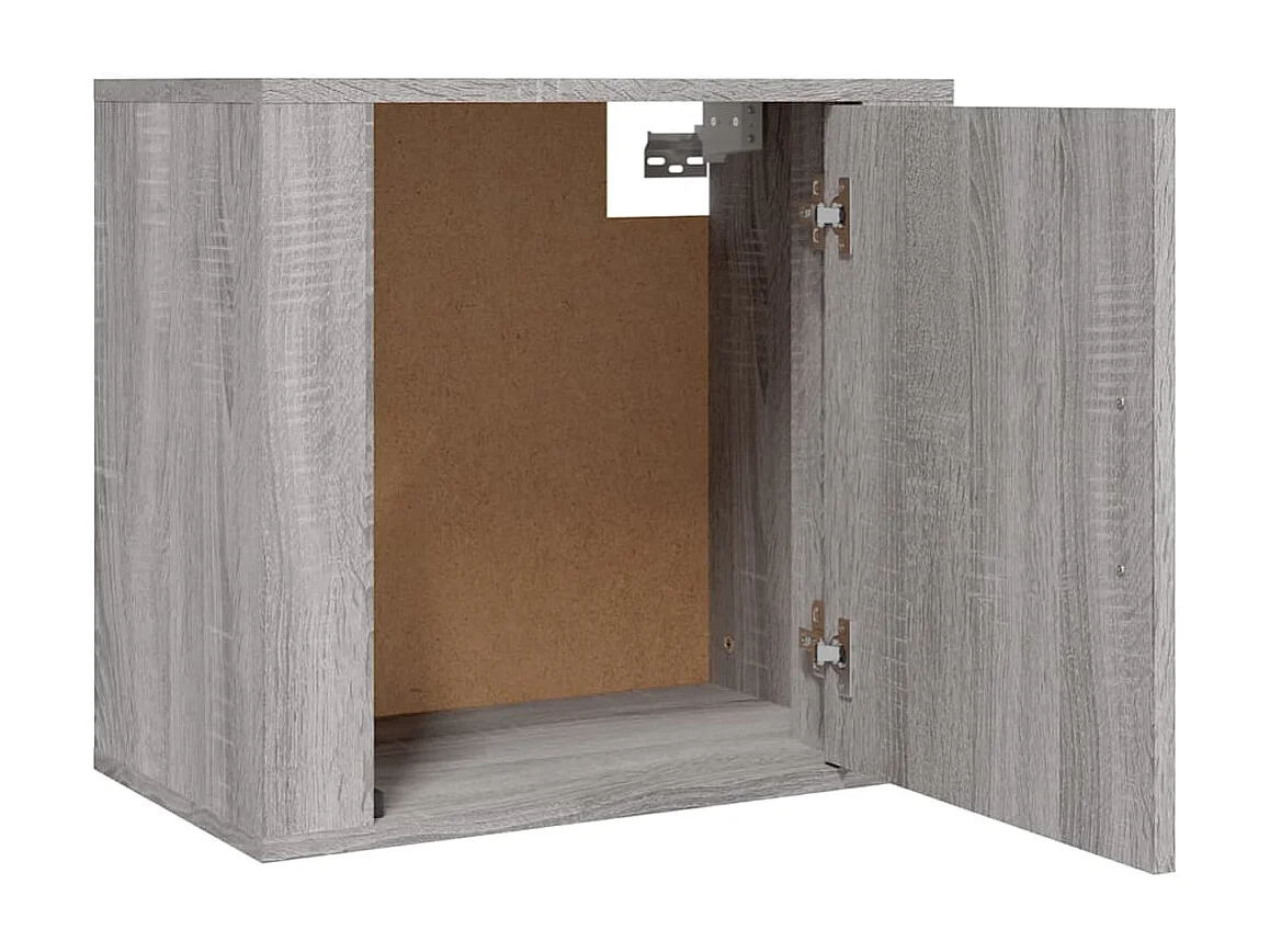 Table de chevet murale Sonoma gris 50x30x47 cm KEFWE23189