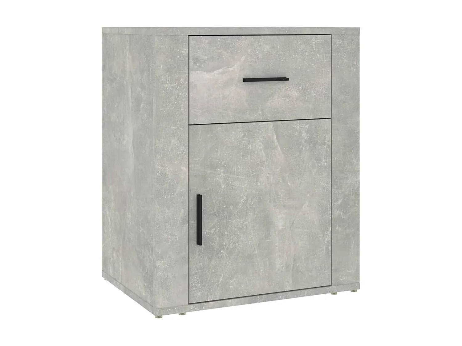 Nachtkastje 50x36x60 cm bewerkt hout betongrijs NL68009