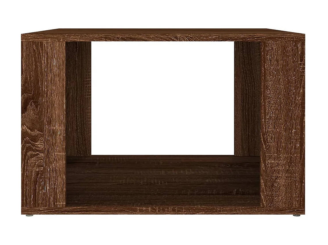 Table de chevet Chêne marron 57x55x36 cm Bois d'ingénierie KEFWE14704