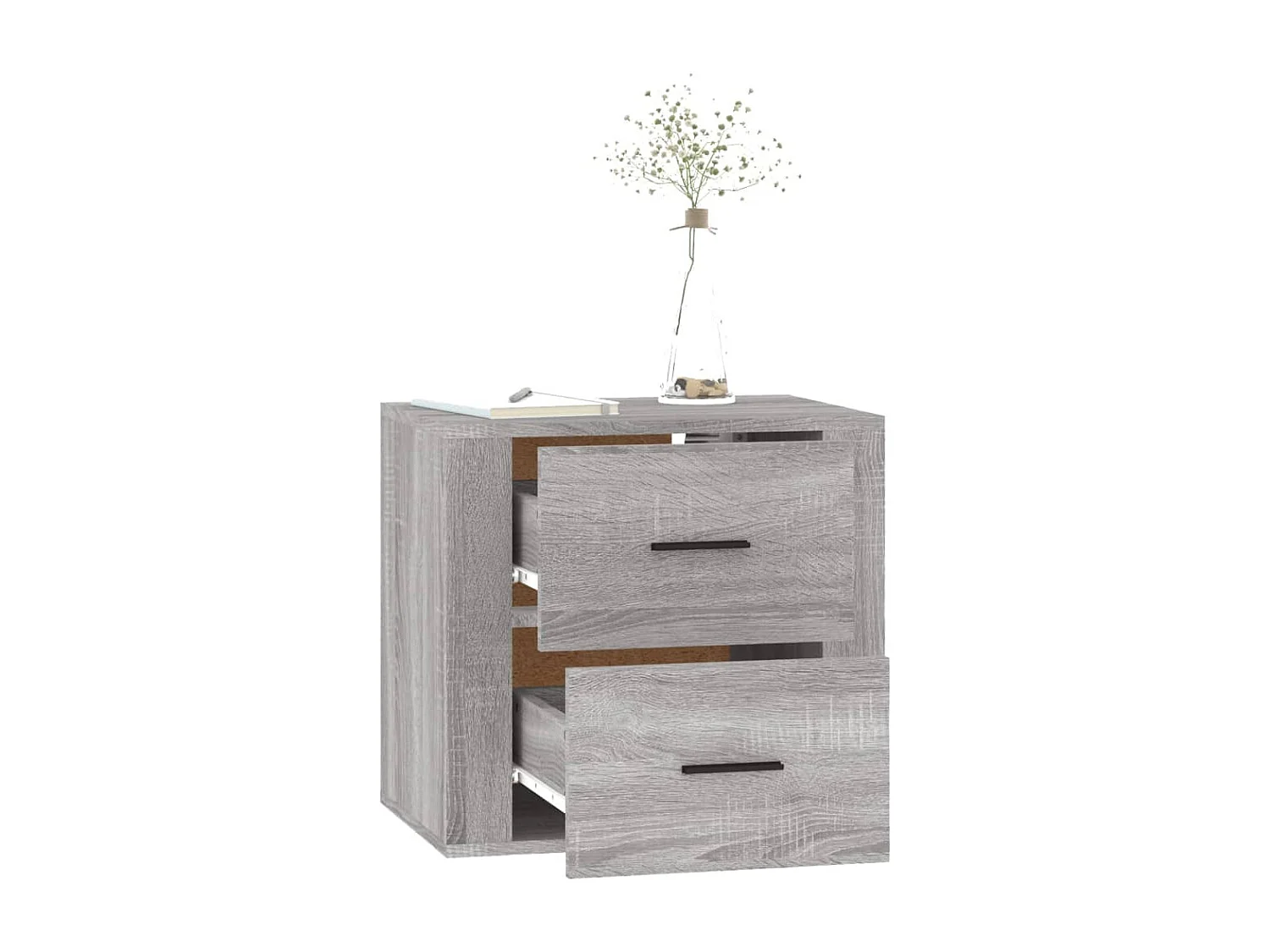 Table de chevet murale Sonoma gris 50x36x47 cm KEFWE13758