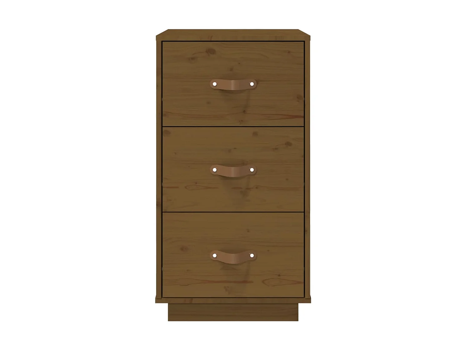 Table de chevet Marron miel 40x40x75 cm Bois de pin solide KEFWE31035