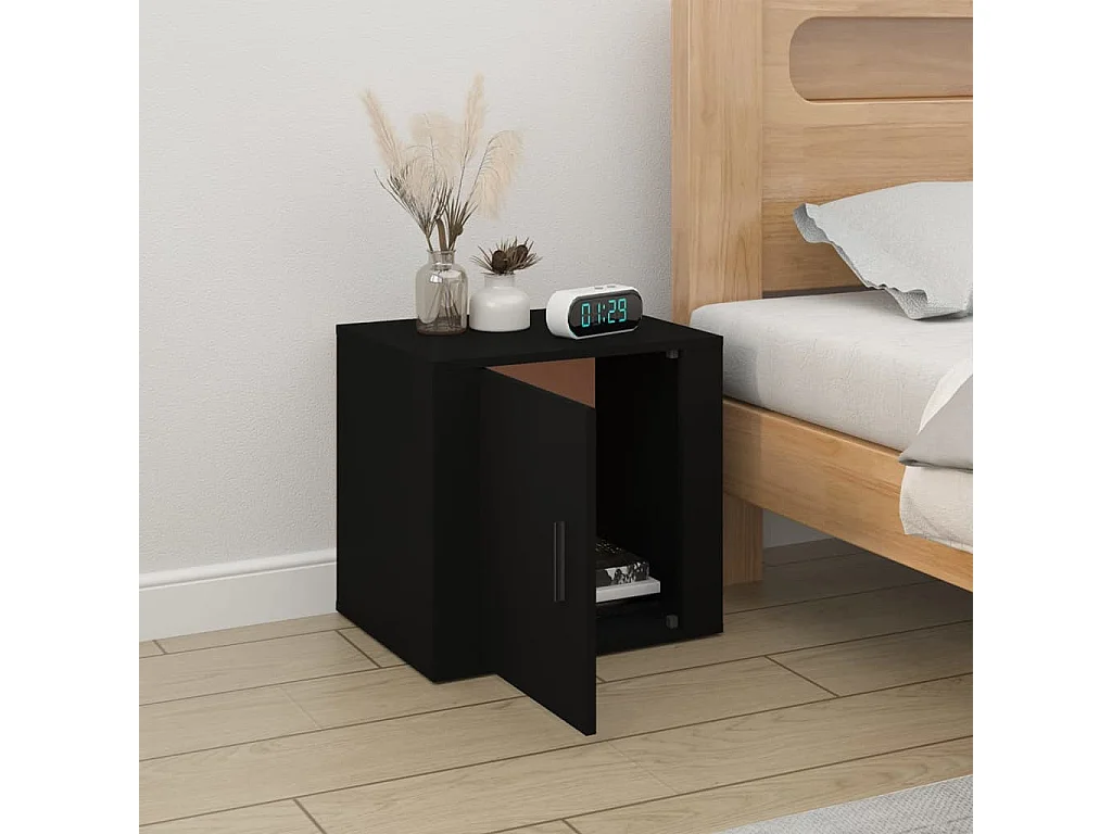 Nachtkastje 50x39x47 cm zwart NL50524