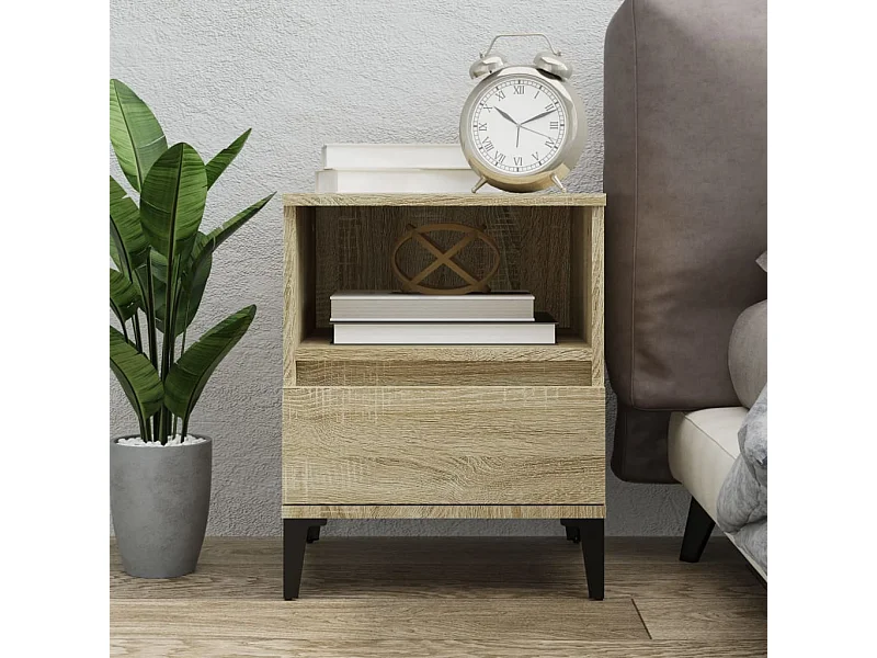 Mesa de cabeceira 40x35x50 cm carvalho sonoma PT99378