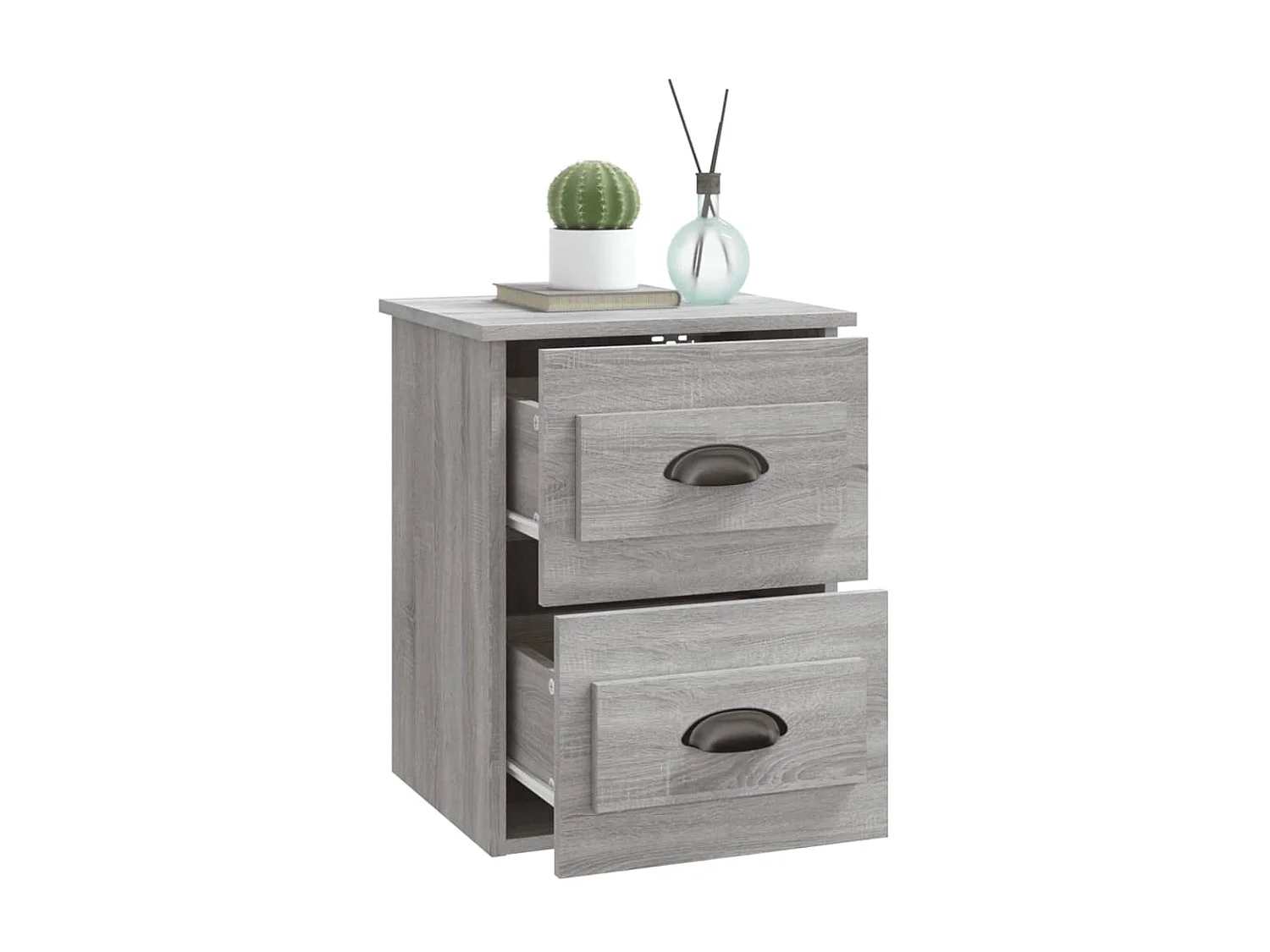 Table de chevet murale sonoma gris 41,5x36x53 cm KEFWE70640