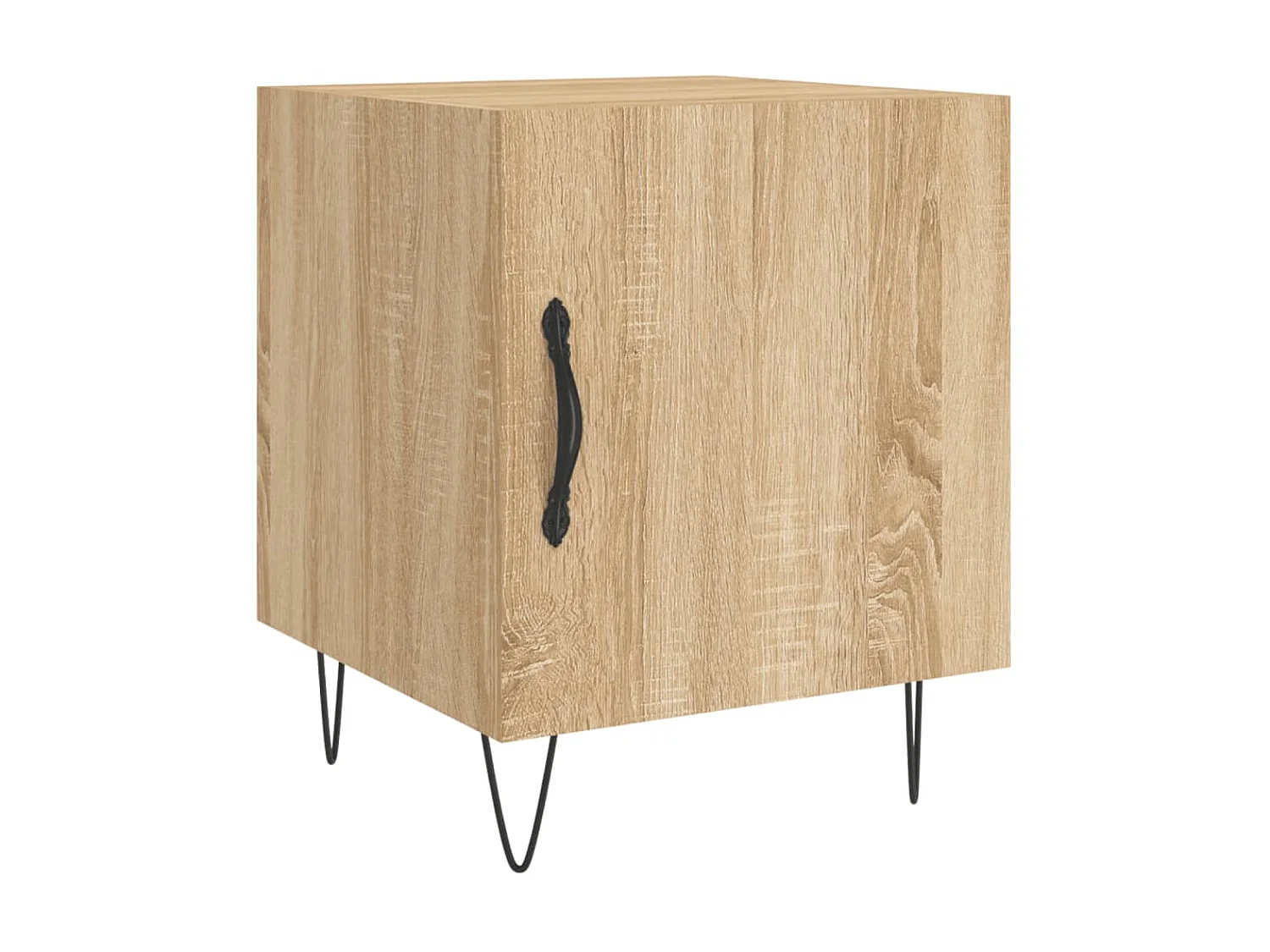 Table de chevet chêne sonoma 40x40x50 cm bois d'ingénierie QPD45644