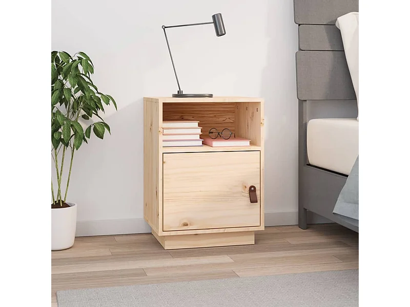 Table de chevet 40x34x55 cm Bois de pin solide KEFWE68303