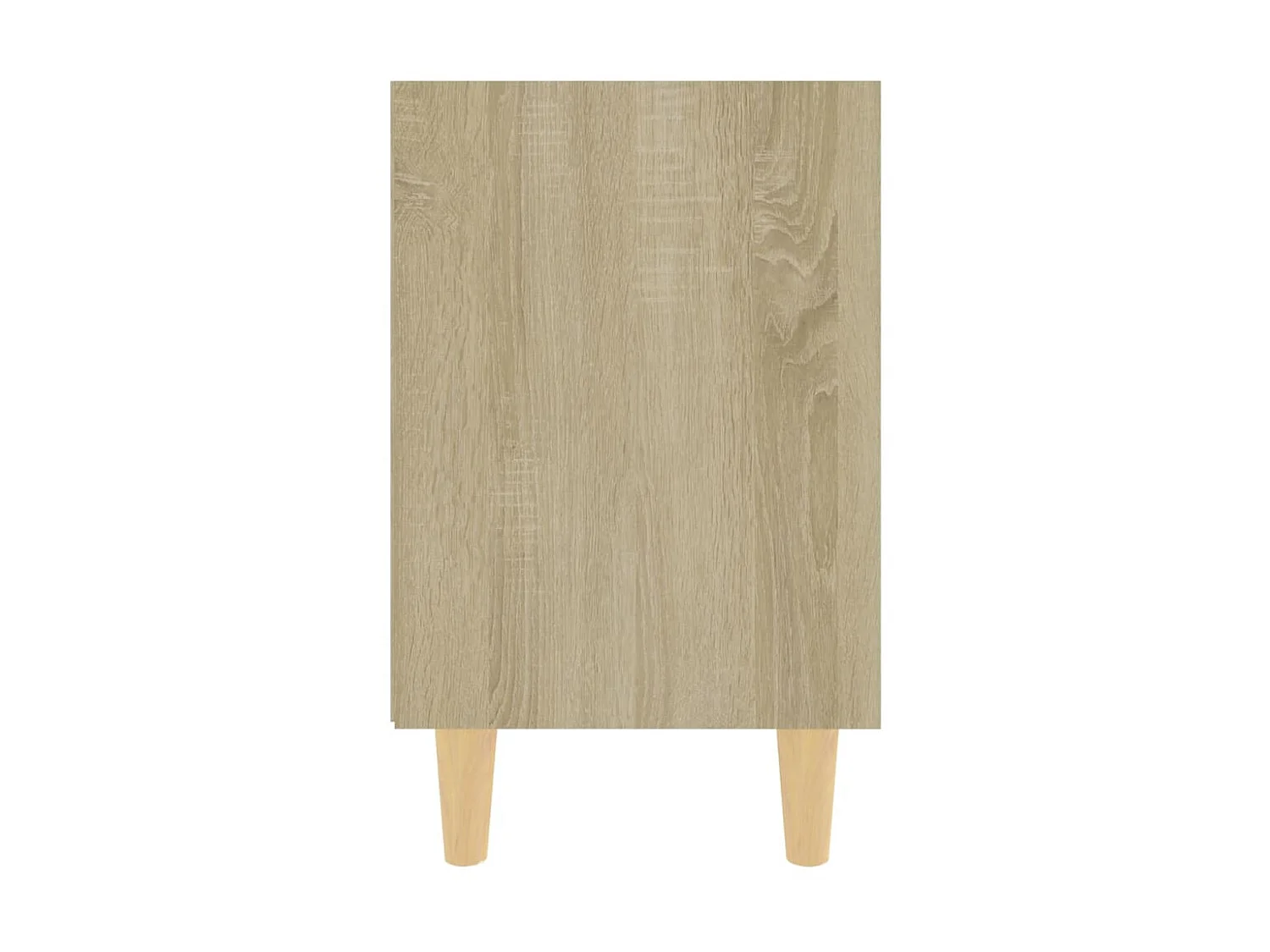 Table de chevet avec pieds en bois Chêne sonoma 40x30x50 cm QPD99306