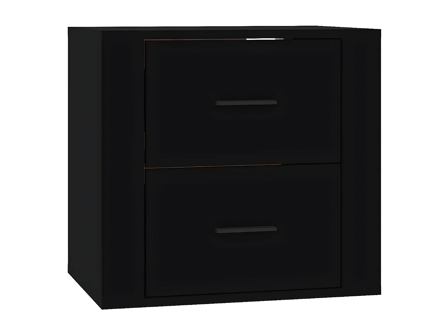 Table de chevet murale Noir 50x36x47 cm KEFWE51000