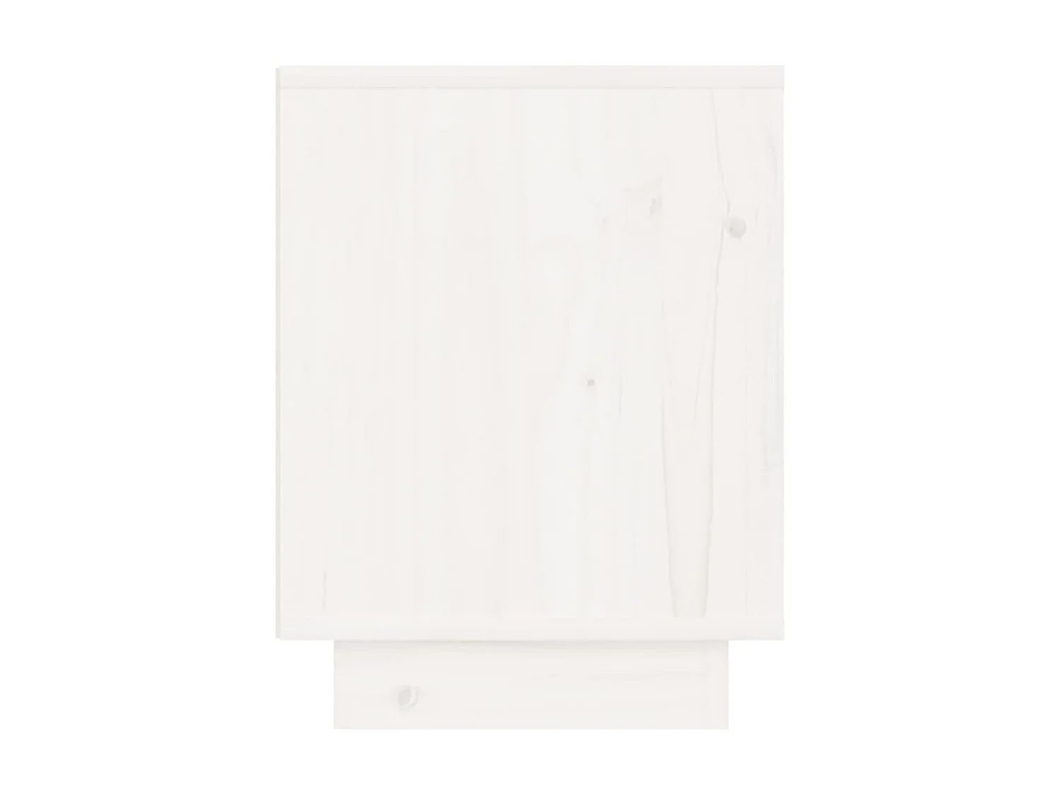 Table de chevet Blanc 40x30x40 cm Bois de pin solide KEFWE33430