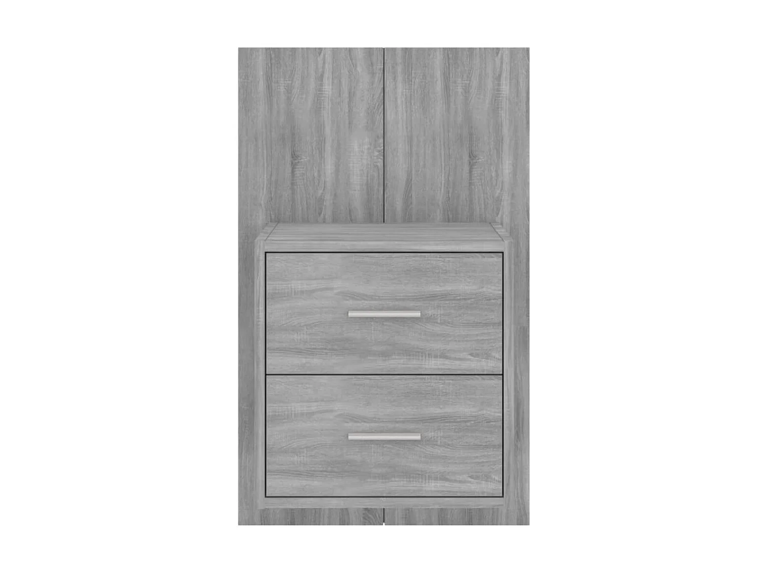 Mesa de cabeceira montagem na parede cinzento sonoma PT11168