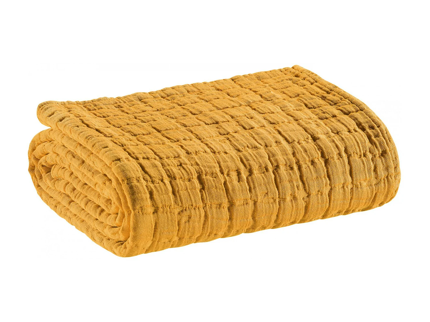 Jeté de lit Swami safran 240 x 260 cm Vivaraise