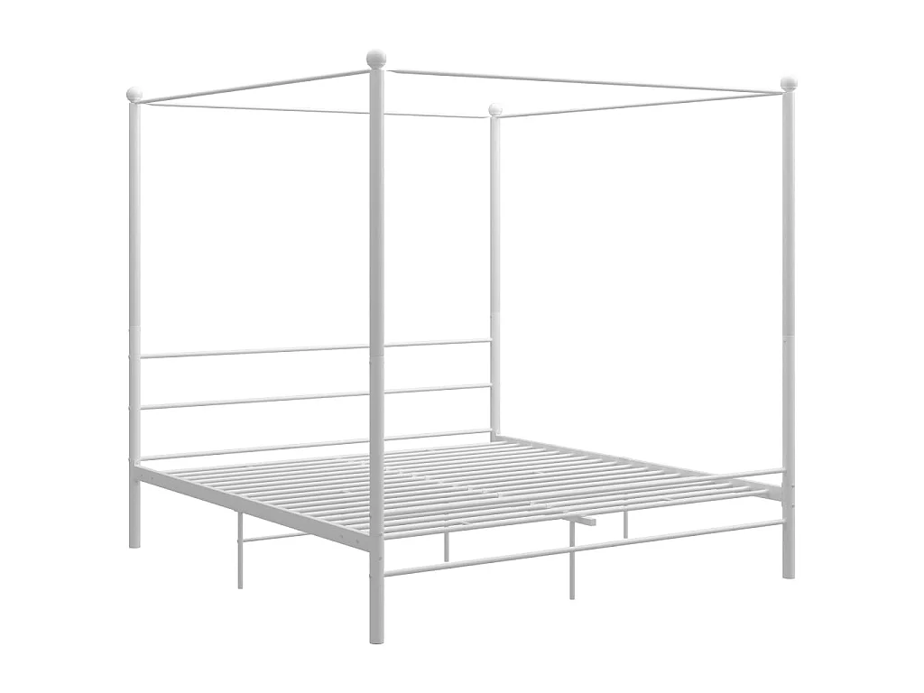 Hemelbedframe metaal wit 180x200 cm NL39375