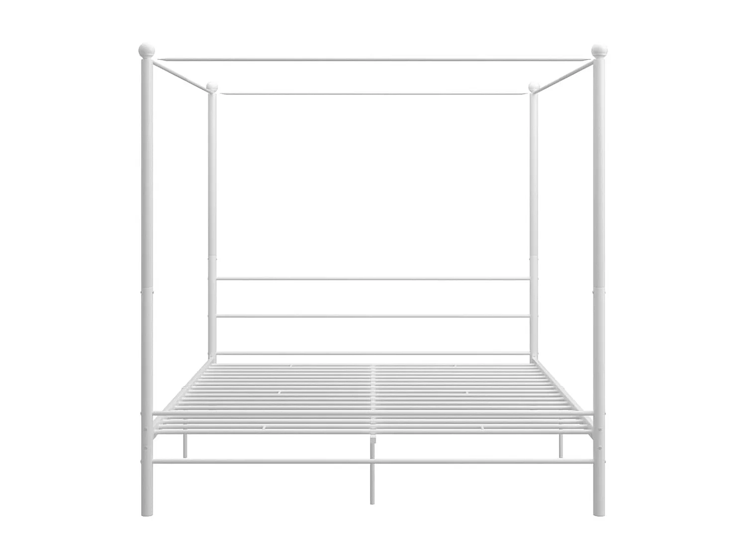 Hemelbedframe metaal wit 180x200 cm NL39375
