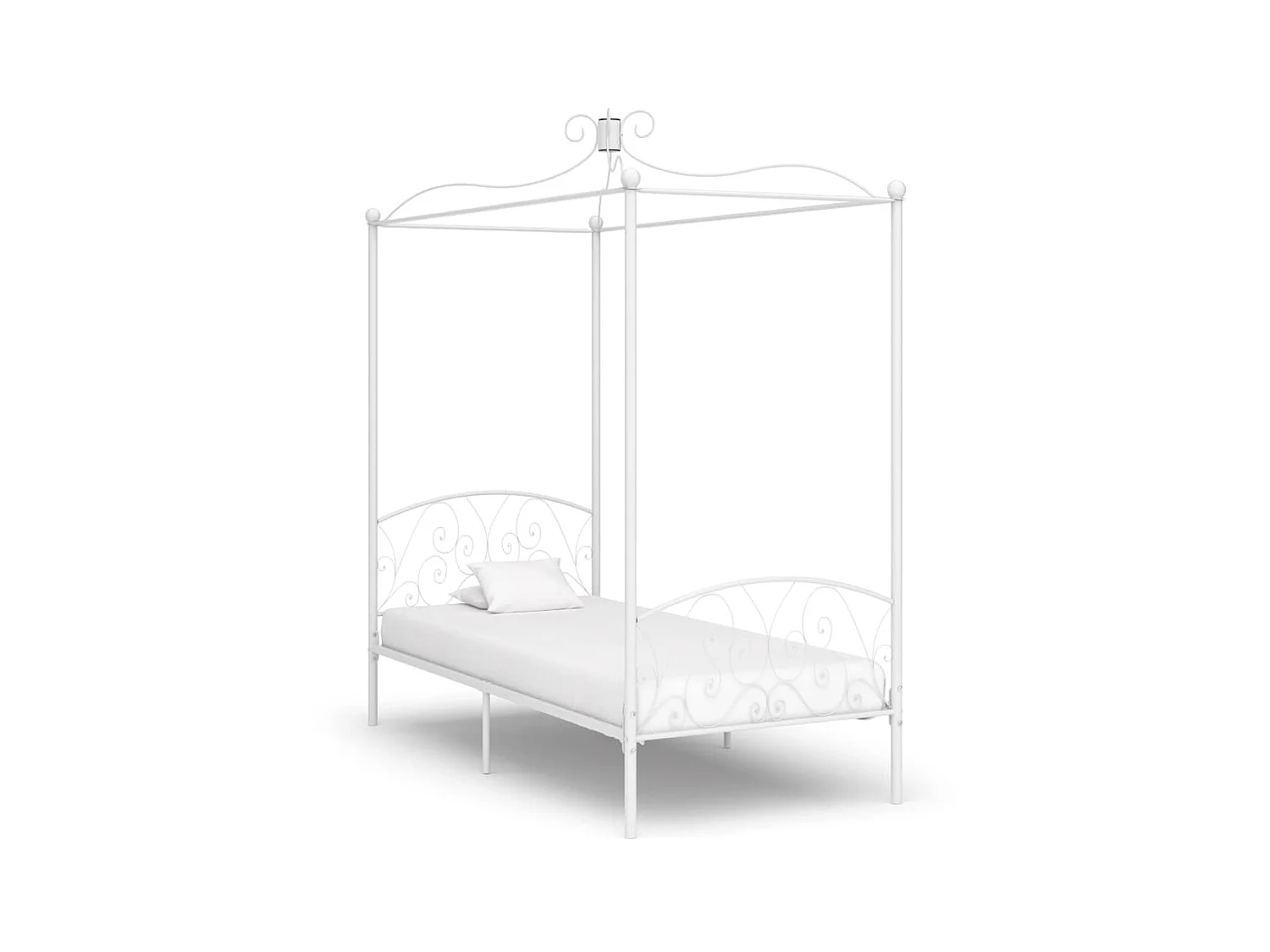 Hemelbedframe metaal wit 100x200 cm NL97166