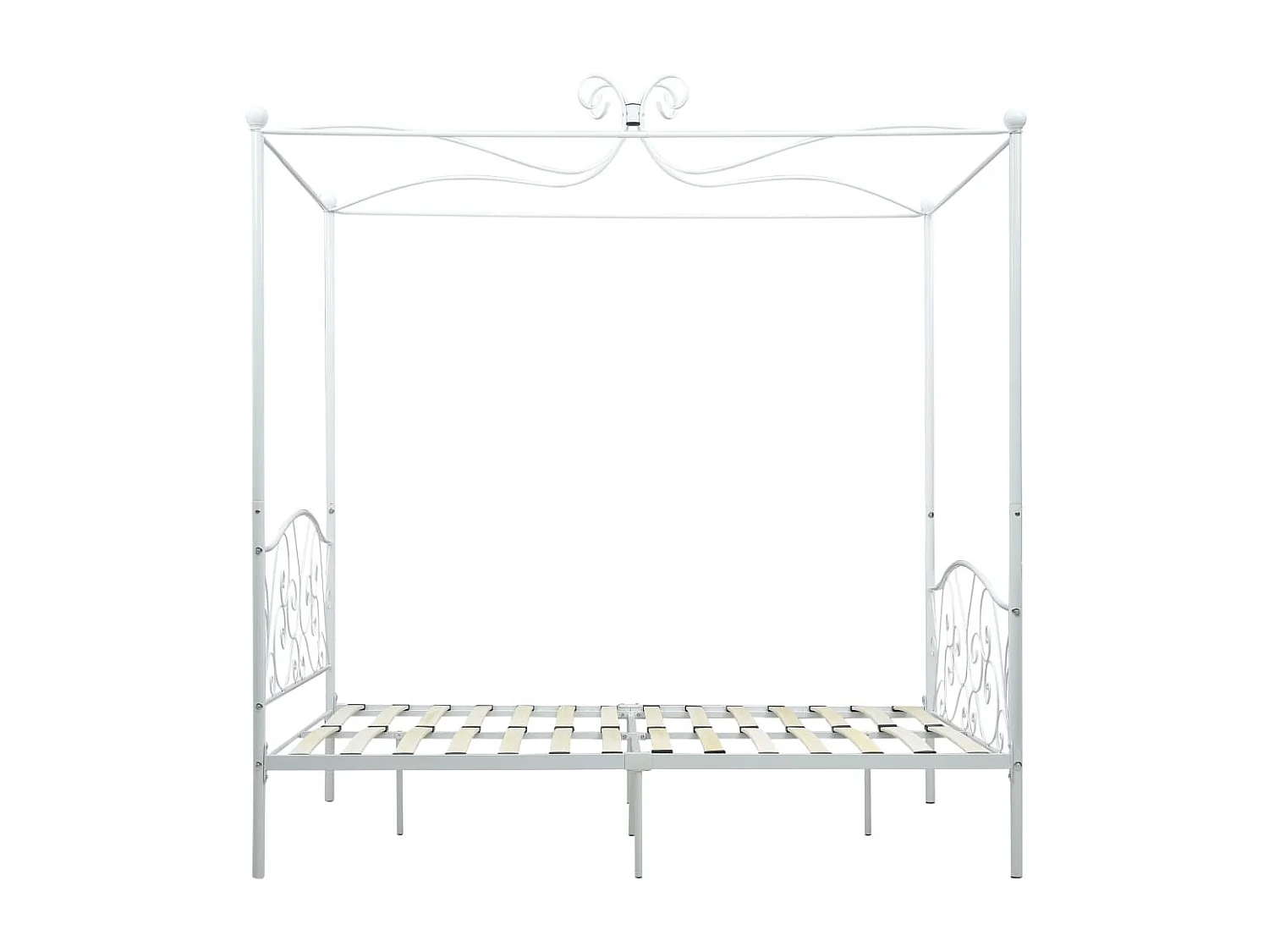 Hemelbedframe metaal wit 120x200 cm NL94029