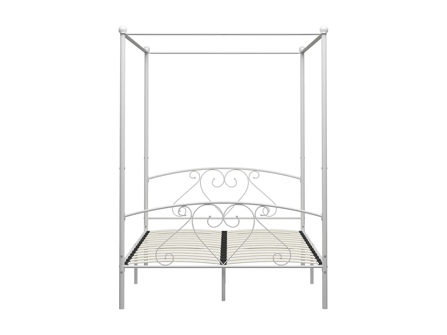 Hemelbedframe metaal wit 160x200 cm NL92335