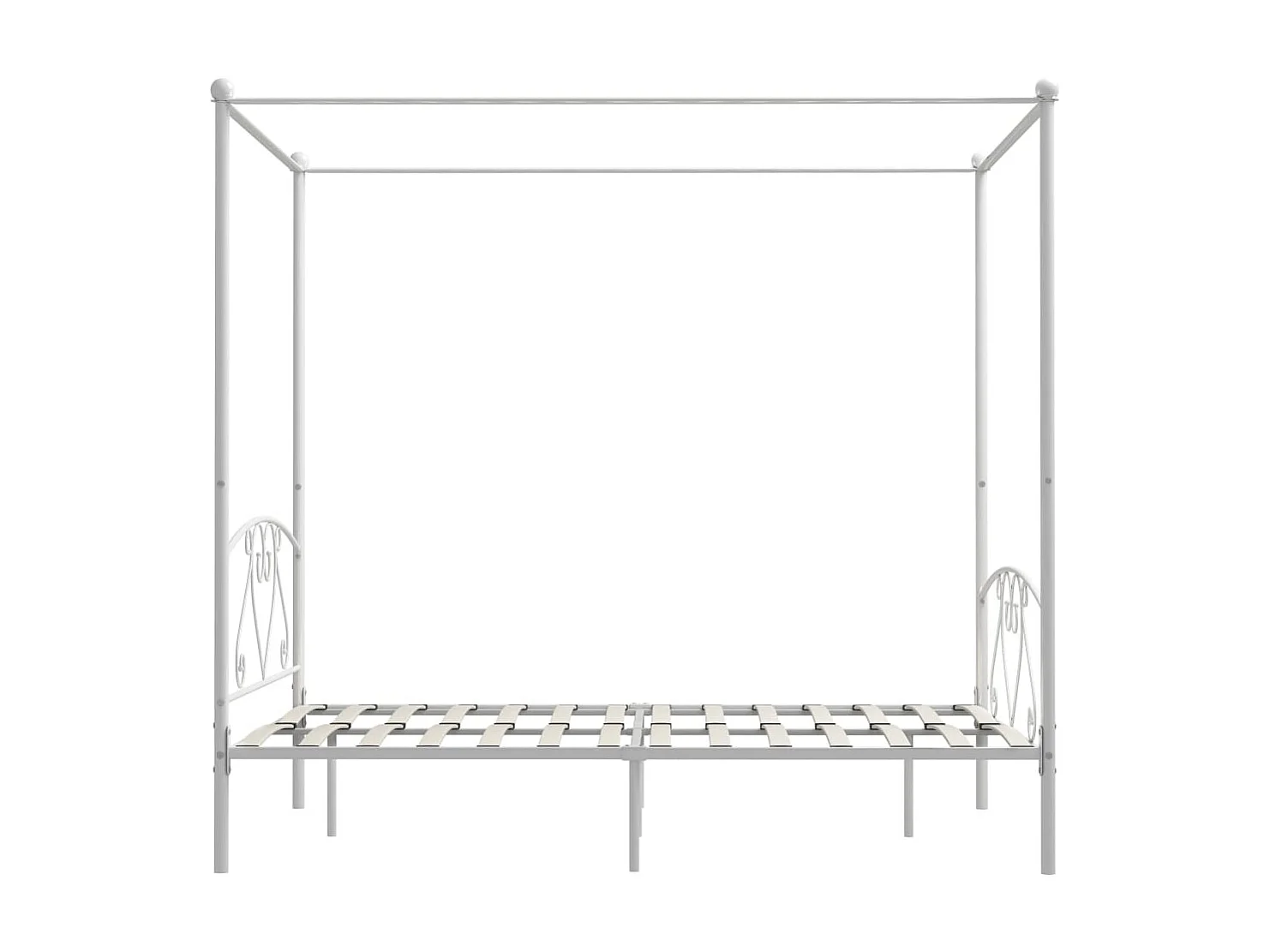 Hemelbedframe metaal wit 160x200 cm NL92335
