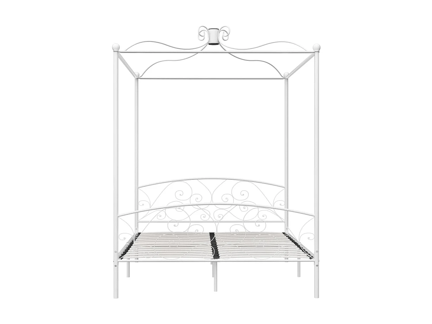 Hemelbedframe metaal wit 160x200 cm NL77951