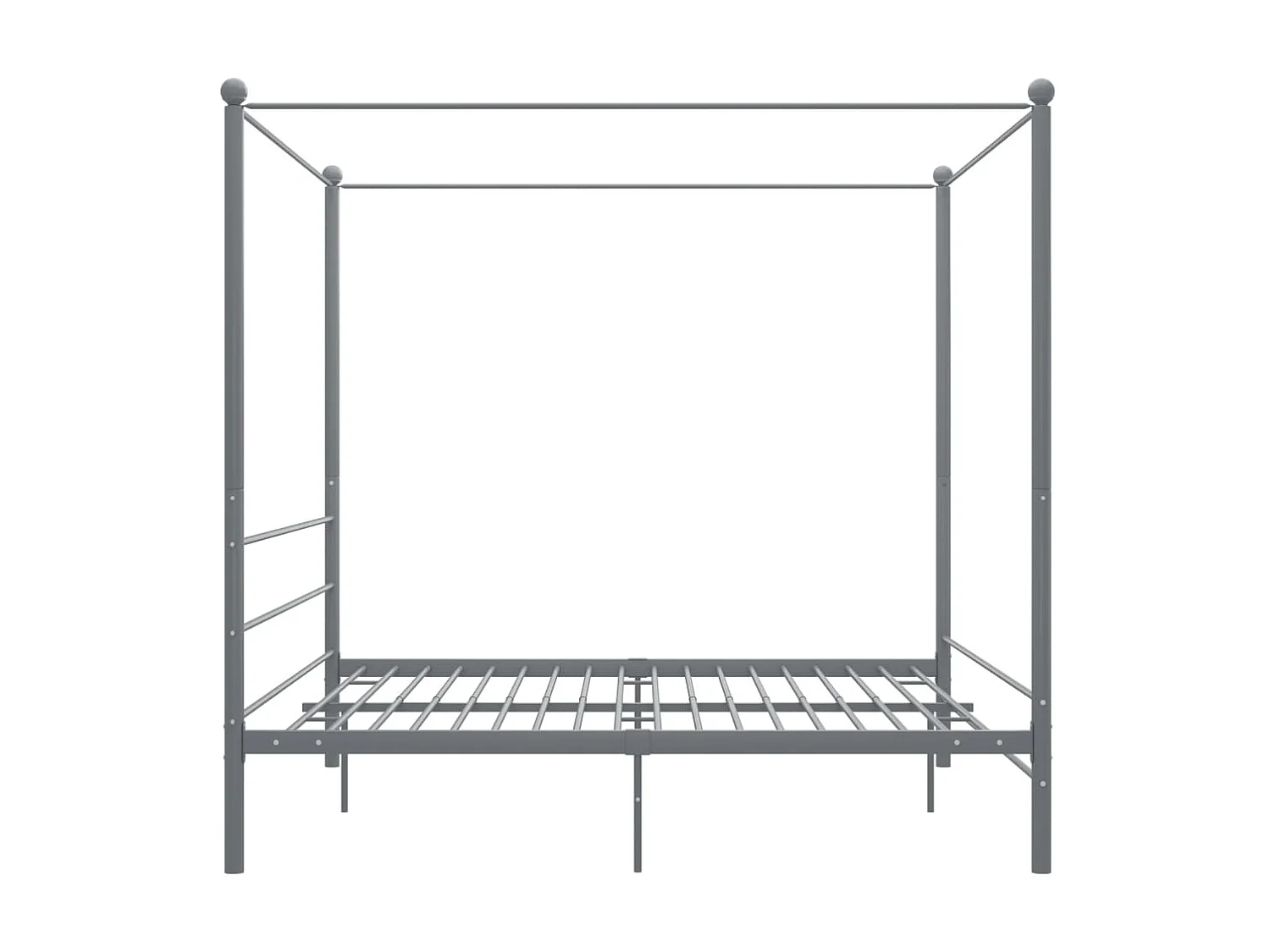 Hemelbedframe metaal grijs 180x200 cm NL54651