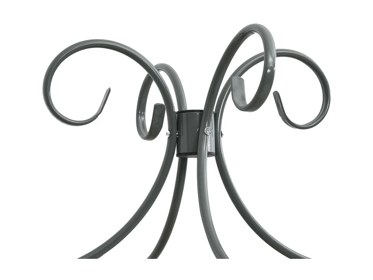 Lit à baldaquin-160 x 200 cm Gris Métal 160 x 200 cm JKF254314