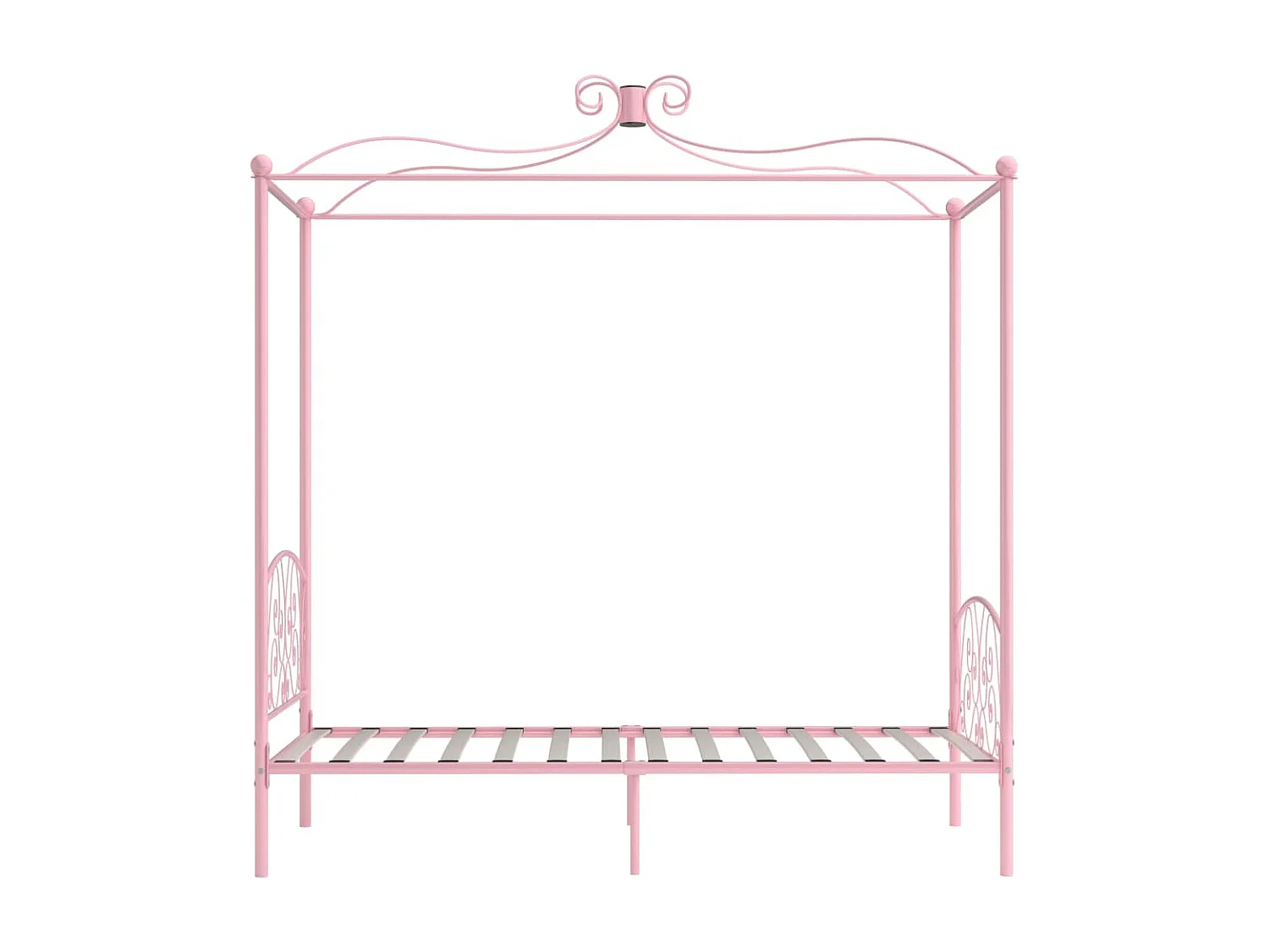 Hemelbedframe metaal roze 100x200 cm NL42695