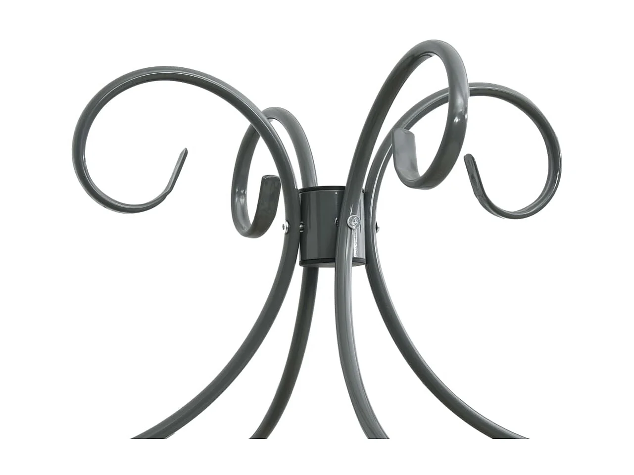 Lit à baldaquin-180 x 200 cm Gris Métal 180 x 200 cm JKF612190