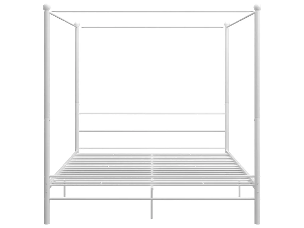 Hemelbedframe metaal wit 200x200 cm NL99569