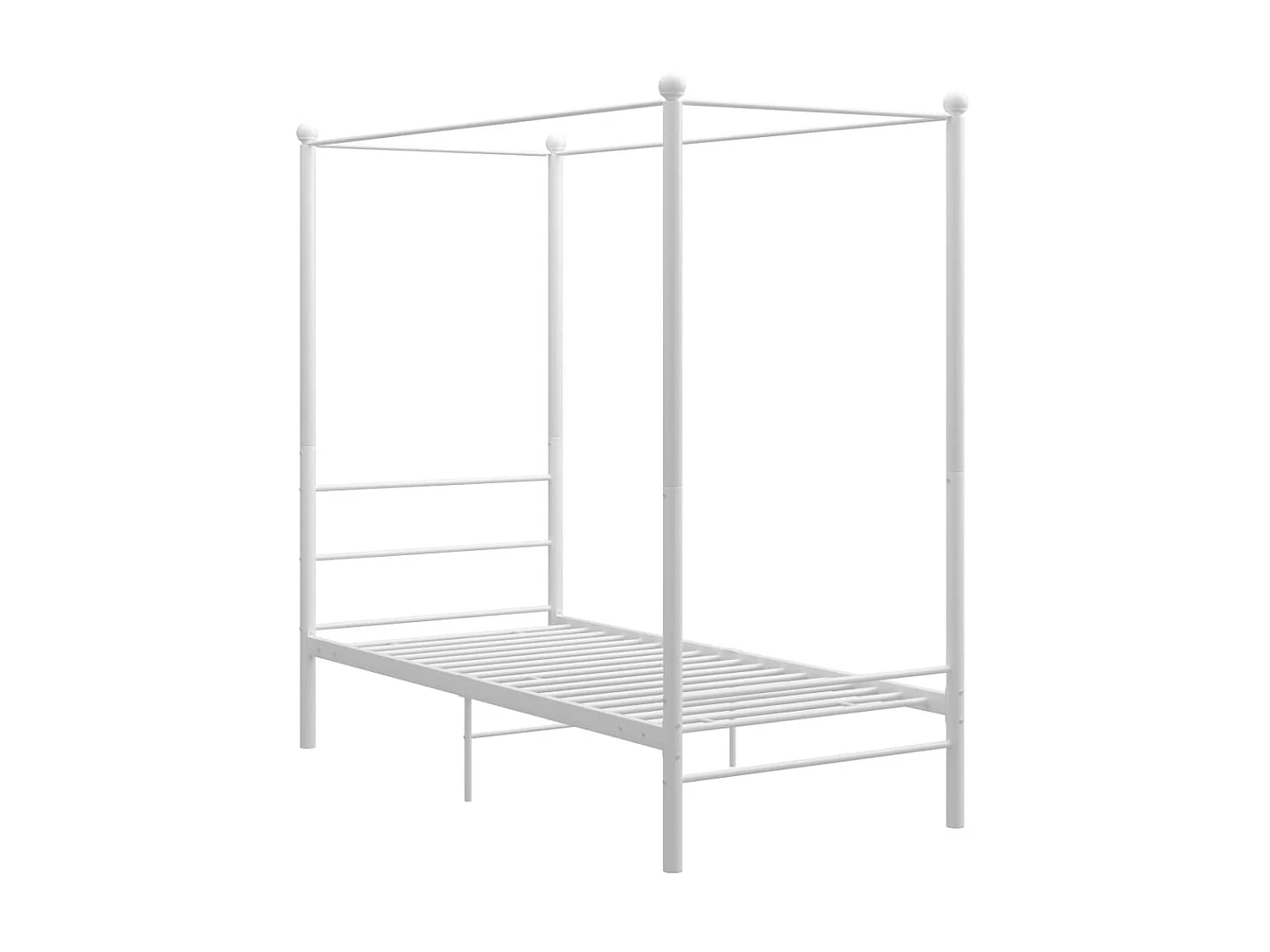 Cama - 100x200 cm com dossel metal branco PT562072