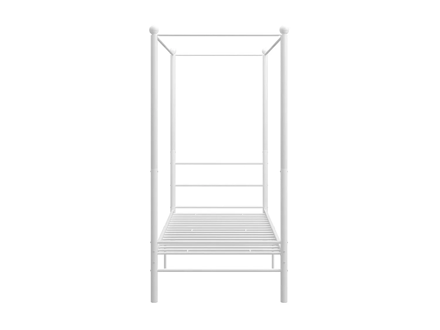 Cama - 100x200 cm com dossel metal branco PT562072