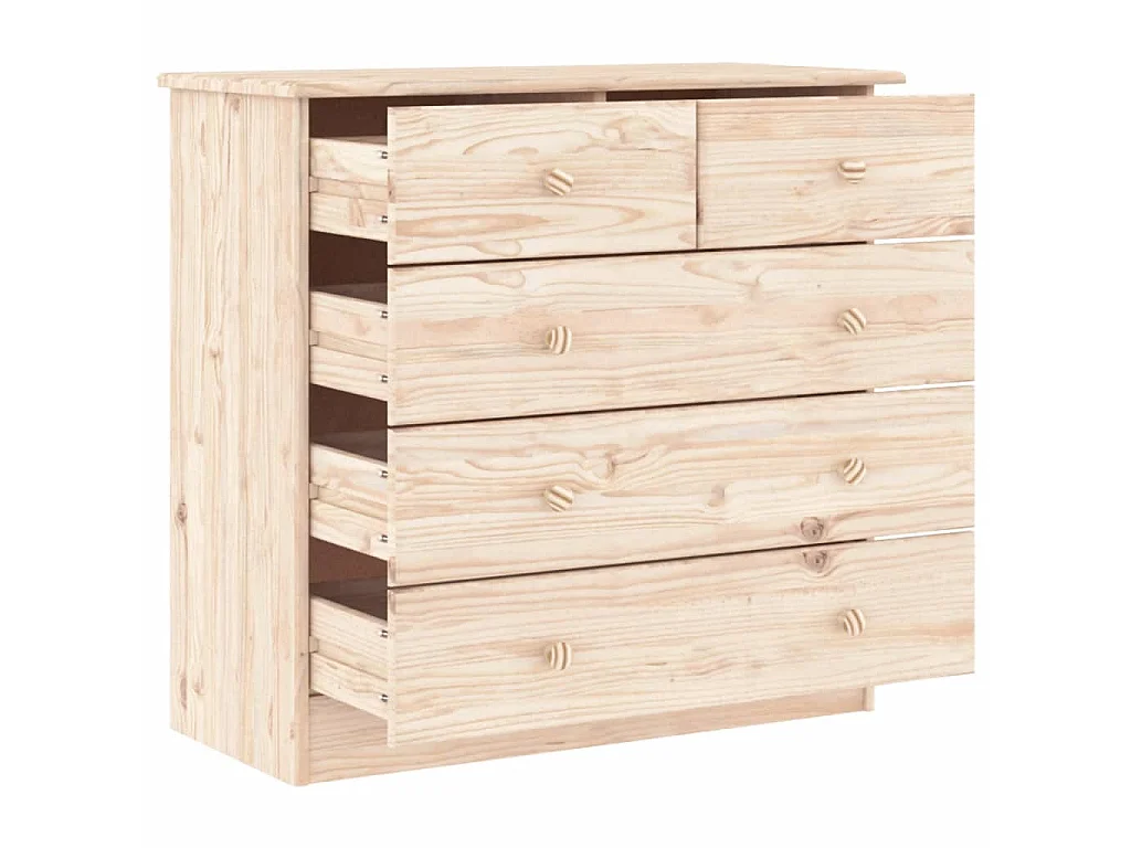 Ladekast ALTA 77x35x73 cm massief grenenhout NL774679