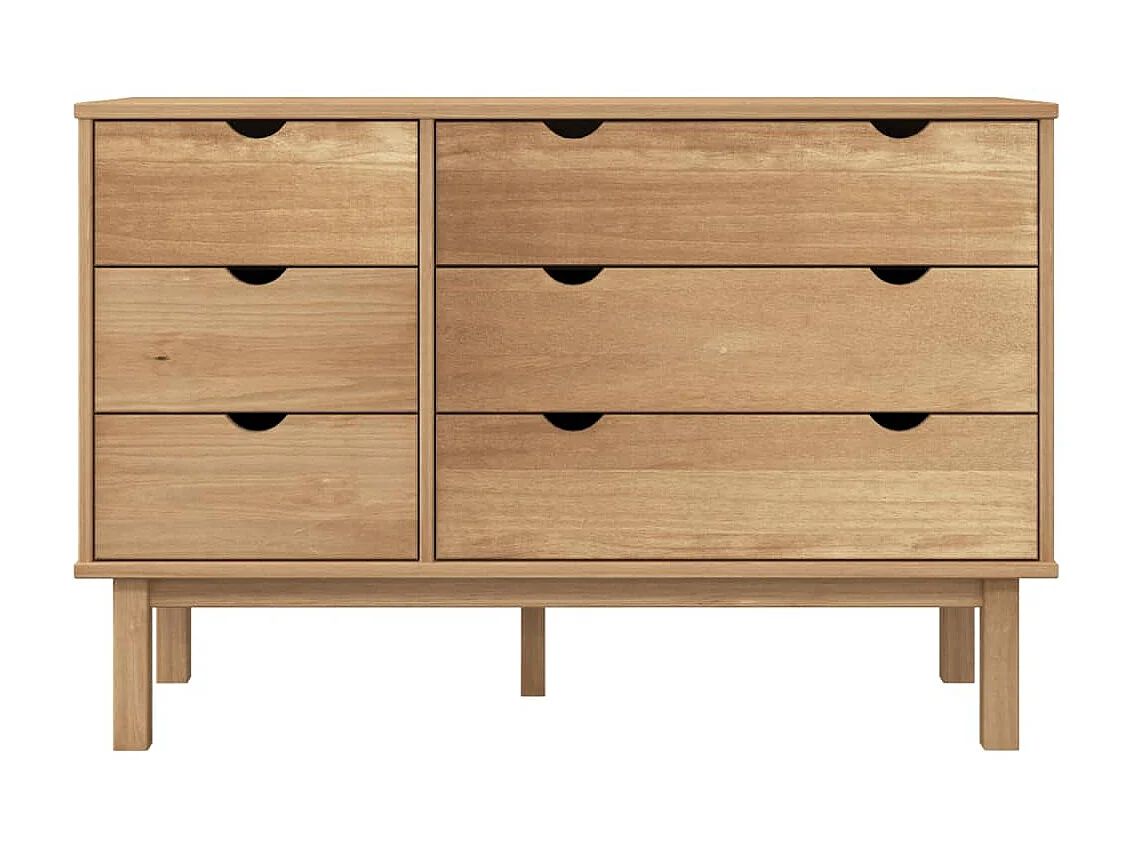 Armário de gavetas OTTA 111x43x73,5 cm pinho maciço PT823257