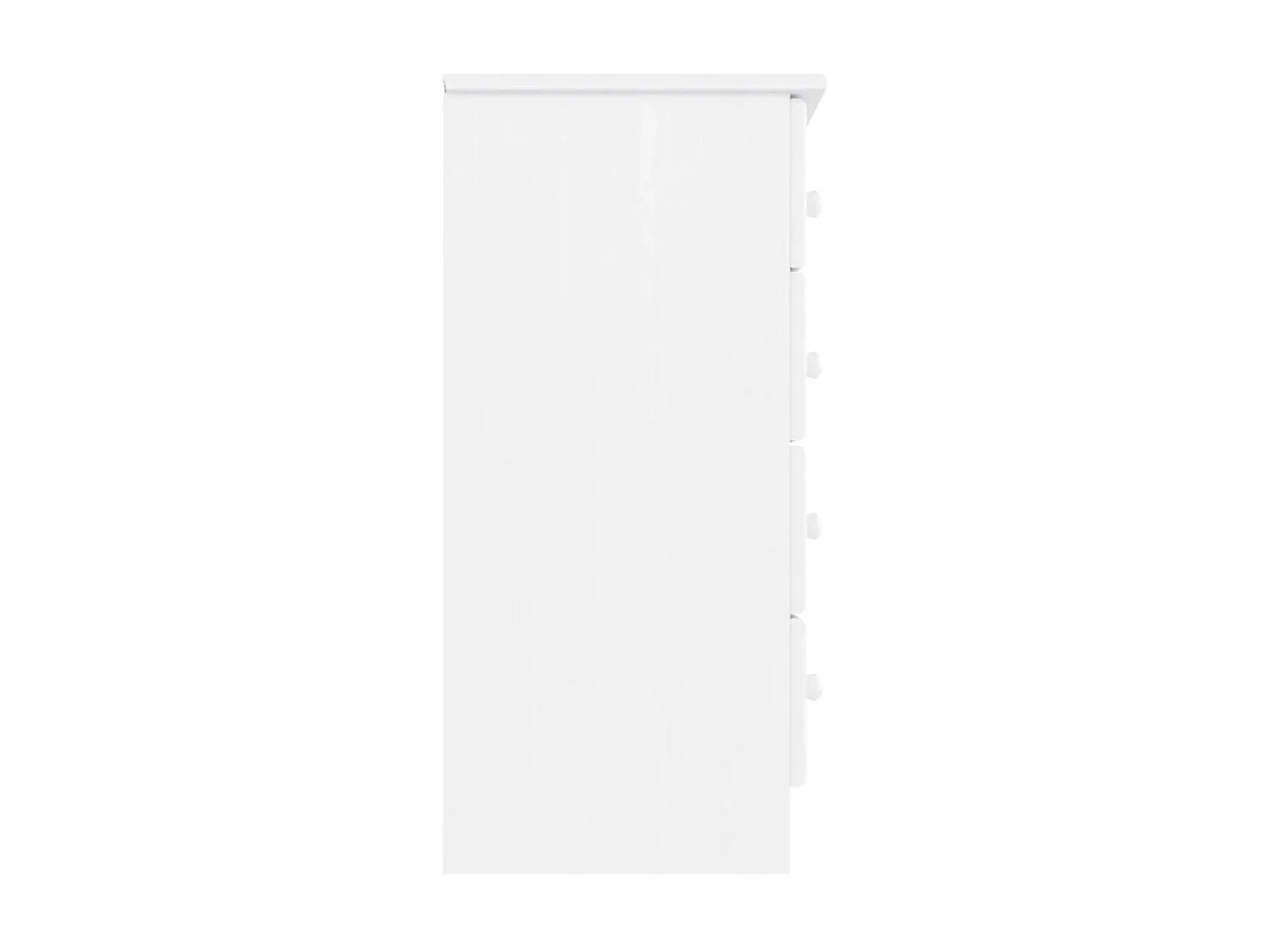 Commode basse ALTA blanc 77x35x73 cm bois massif de pin SBC1051