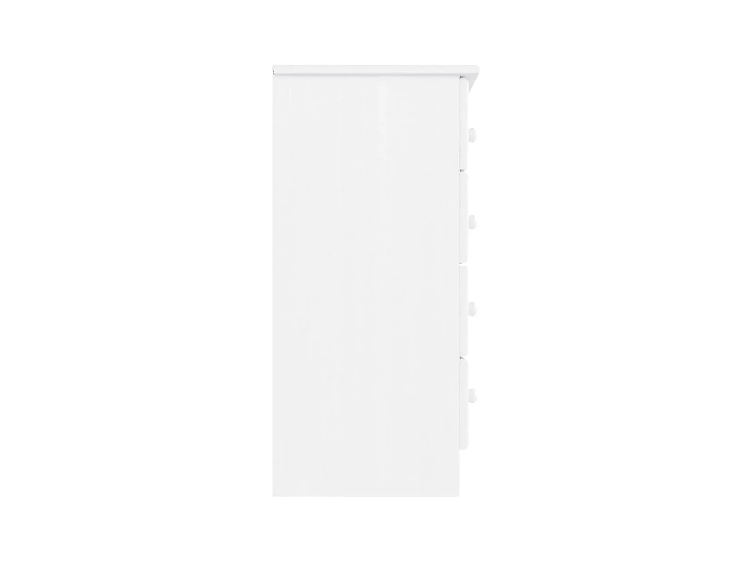 Commode basse ALTA blanc 77x35x73 cm bois massif de pin SBC1051