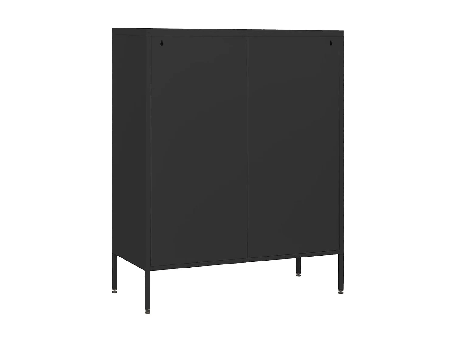Commode basse Noir 80x35x101,5 cm Acier SBC8354