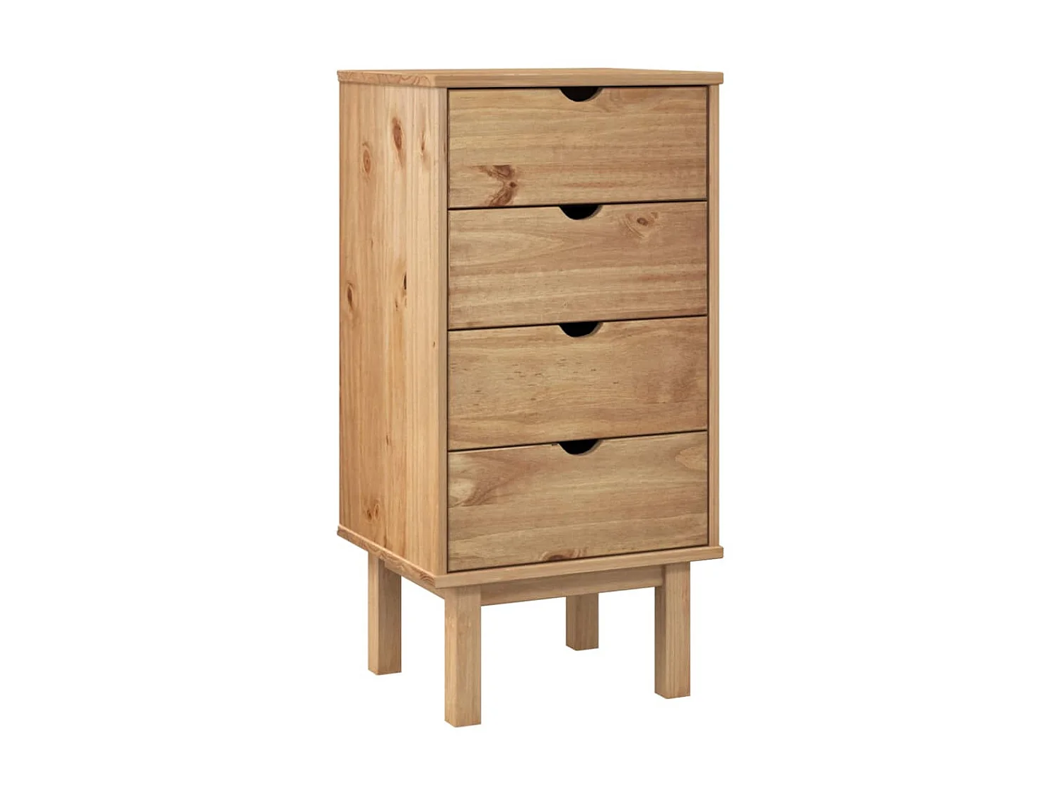 Commode basse OTTA 46x39,5x90 cm Bois de pin massif SBC2804