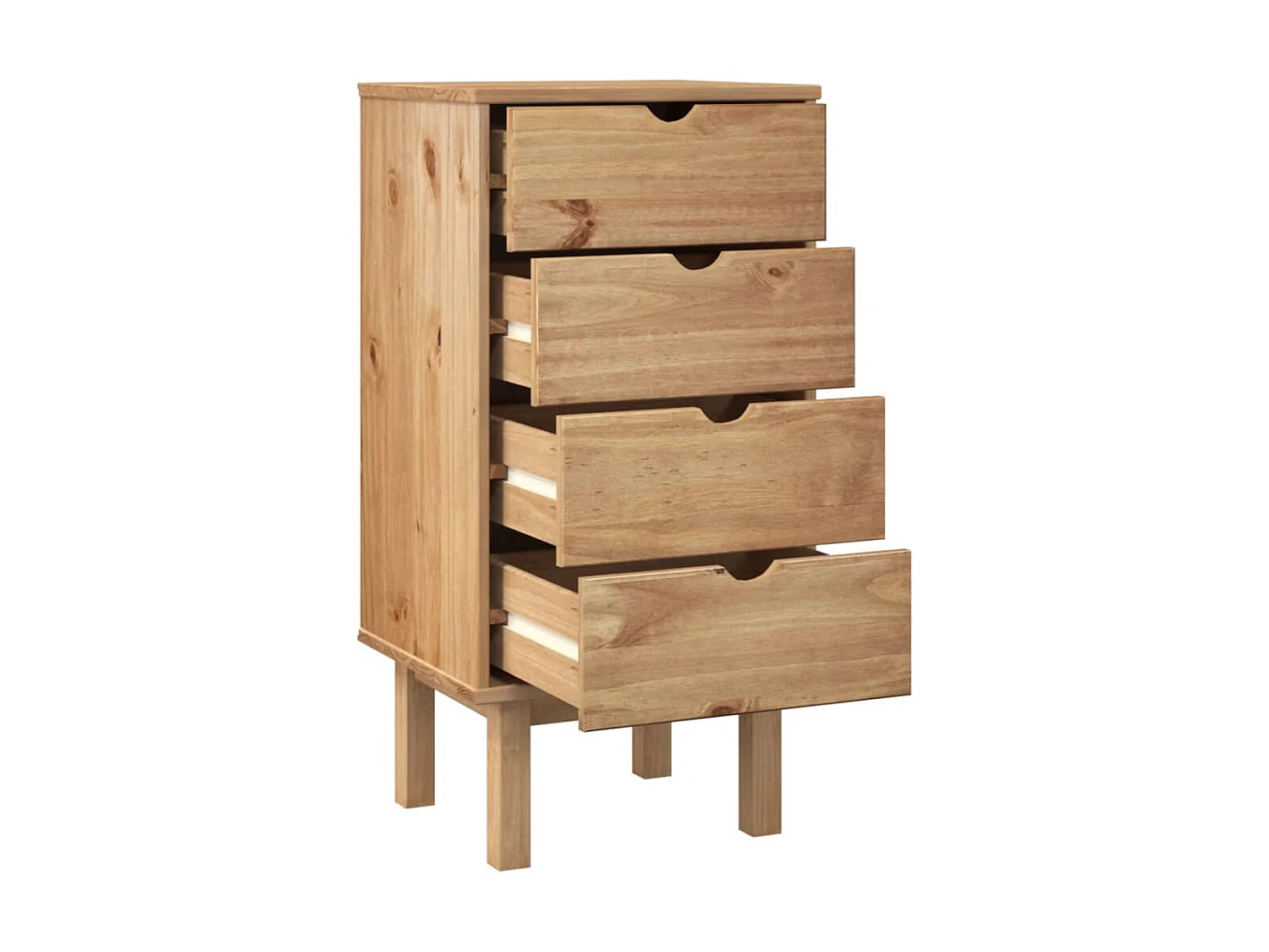 Commode basse OTTA 46x39,5x90 cm Bois de pin massif SBC2804