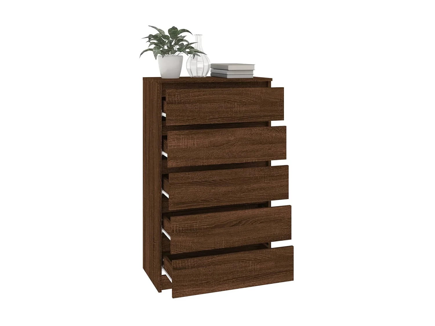 Commode basse Chêne marron 60x36x103 cm Bois d'ingénierie SBC4599