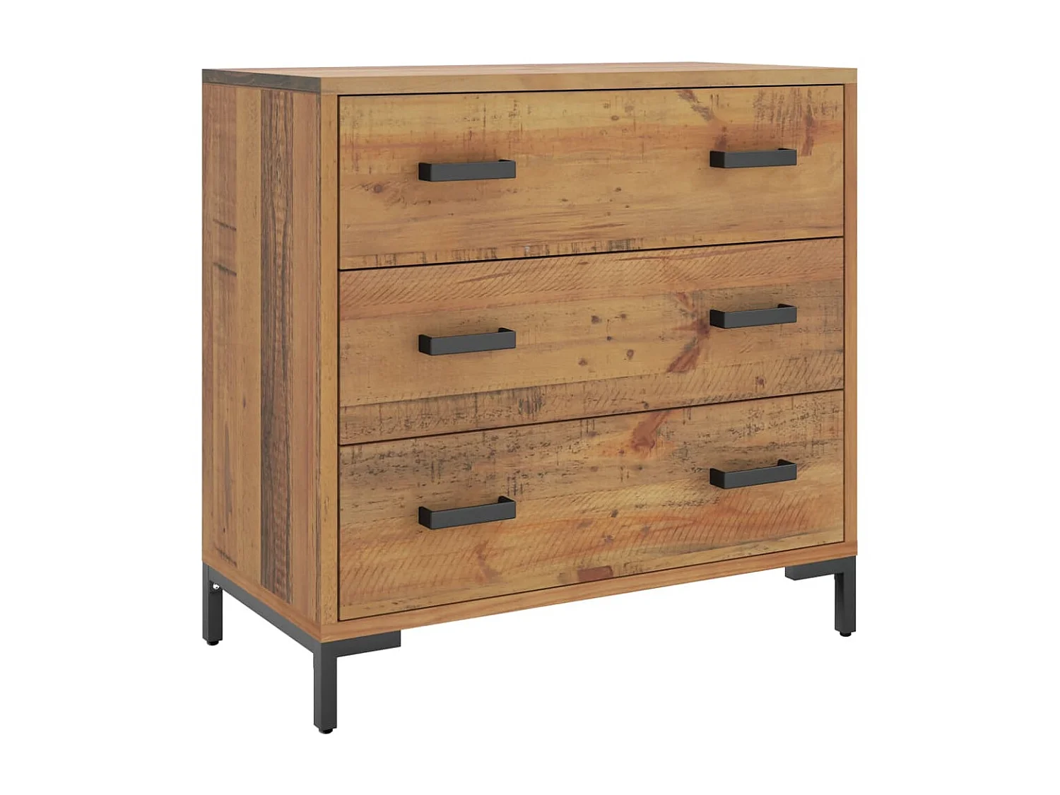 Commode basse 75x35x70 cm Bois de pin massif SBC5743